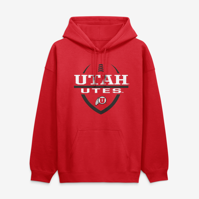 Utah Utes Football Fan Hoodie - Red