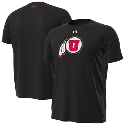  Utah Utes Under Armour Core Tech Stretch T-Shirt - Black