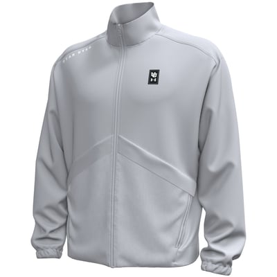 Utah Utes Under Armour 2026 Sideline Unstoppable Woven Full-Zip Jacket - Gray
