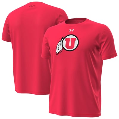  Utah Utes Under Armour Core Tech Stretch T-Shirt - Red