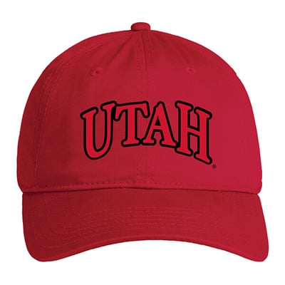  Utah Utes Under Armour Unisex Washed Cotton Adjustable Hat - Red