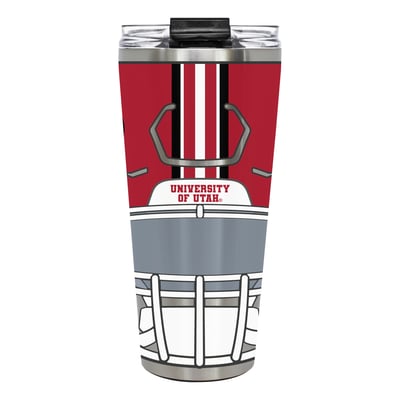 Utah Utes 32oz. Helmet Big Slim Tumbler