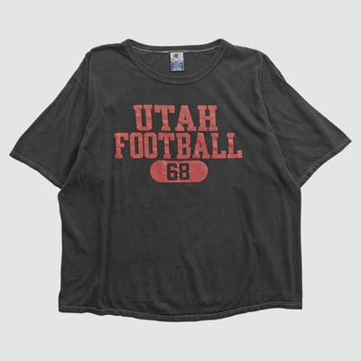 Utah Utes Champion 90s T-shirt - Black - 2XL by Fanatics Real Vintage