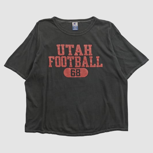 Utah Utes Champion 90s T-shirt - Black - 2XL by Fanatics Real Vintage