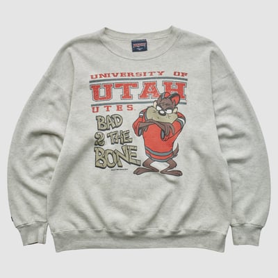 Utah Utes Jansport 1995 Pullover Sweatshirt - Heather Gray - M by Fanatics Real Vintage