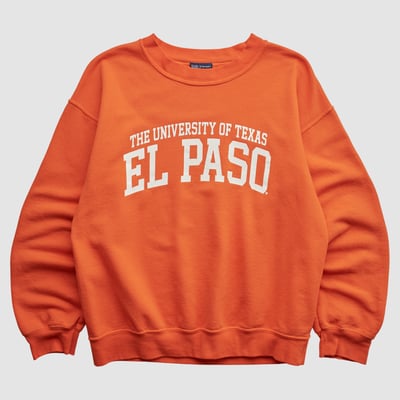 UTEP Miners MV Sport 2000s Pullover Sweatshirt - Orange - XS by Fanatics Real Vintage