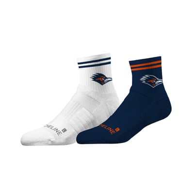 UTSA Roadrunners Strideline Unisex Team 2-Pack Half Calf Knit Socks Set