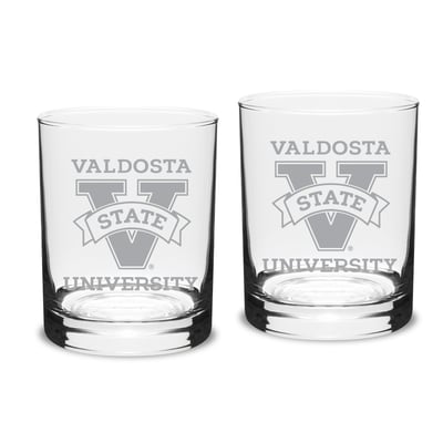 Valdosta State Blazers 14oz. Classic Double Old Fashion Glass Set