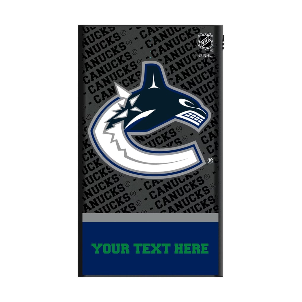 Vancouver Canucks Keyscaper Personalized EndZone Plus 5000mAh Flat Powerbank