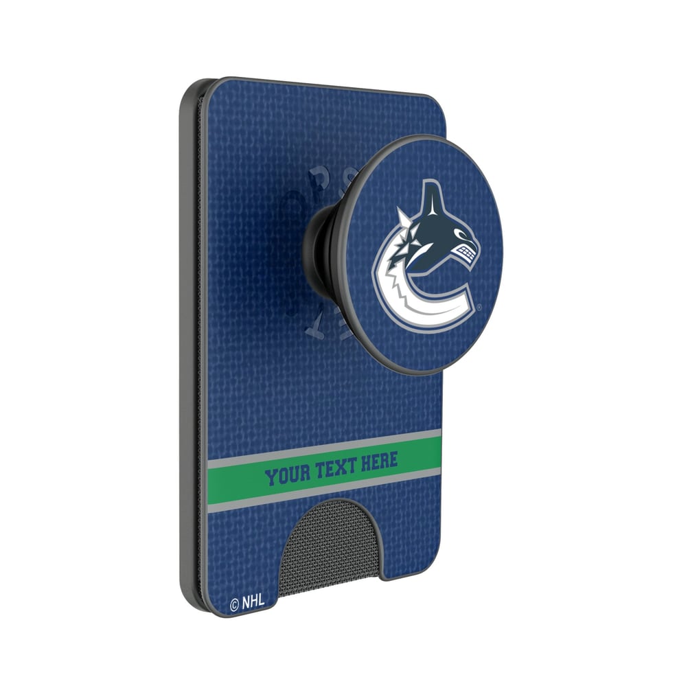 Vancouver Canucks Keyscaper Personalized Solid PopSockets Magnetic Wallet