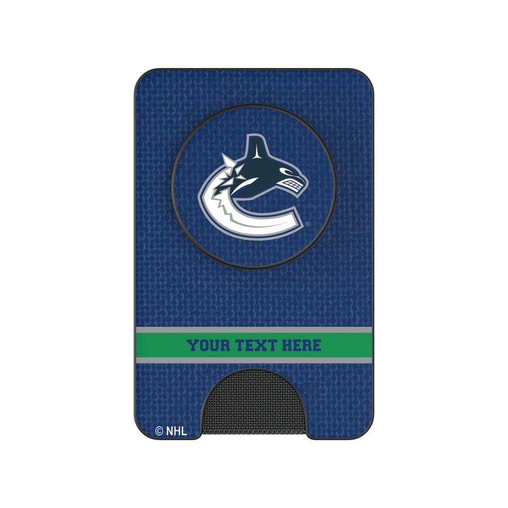 Vancouver Canucks Keyscaper Personalized Solid PopSockets Magnetic Wallet