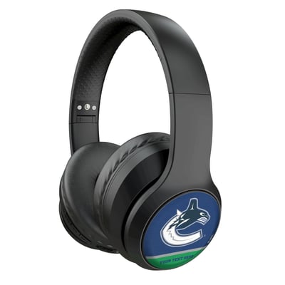 Vancouver Canucks Keyscaper Personalized Solid Wireless Bluetooth Headphones With Case