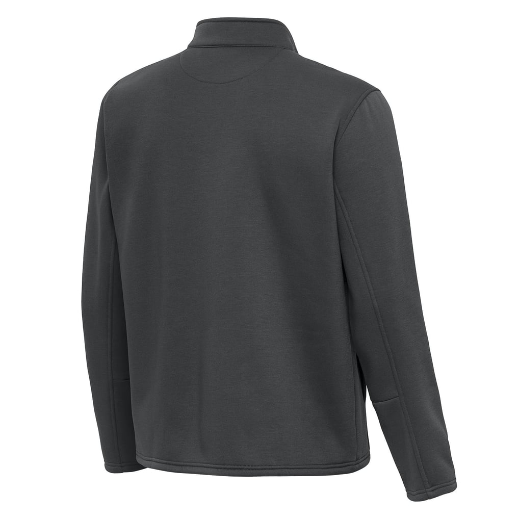 Vancouver Canucks Antigua Twist Quarter-Zip Pullover Jacket - Pewter