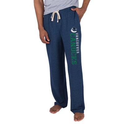 Vancouver Canucks Concepts Sport Mainstream Terry Tri-Blend Pants - Navy