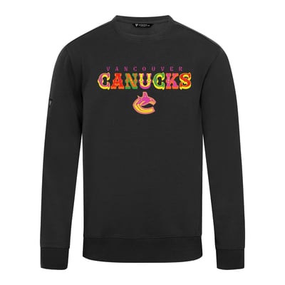 Vancouver Canucks Levelwear DOTD Fiesta Text Zane Sweatshirt - Black
