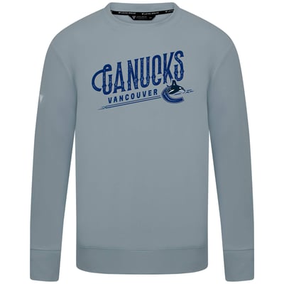  Vancouver Canucks Levelwear Mandate Longtimer Crew Sweatshirt - Gray