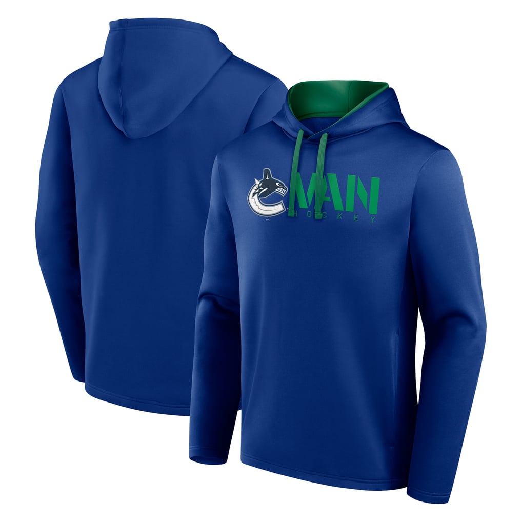 Vancouver Canucks Logo Athletic Head Start Pullover Hoodie - Blue