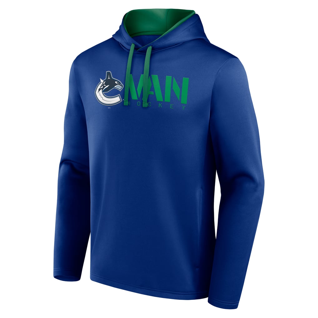 Vancouver Canucks Logo Athletic Head Start Pullover Hoodie - Blue