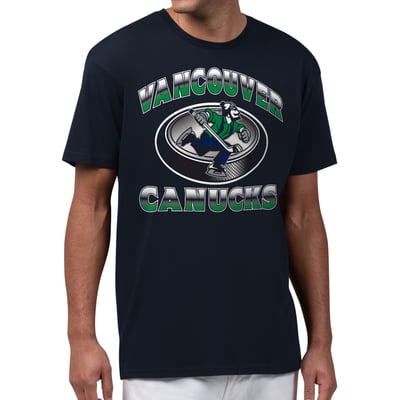  Vancouver Canucks Starter Face Off T-Shirt - Navy
