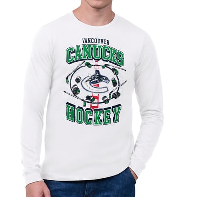 Vancouver Canucks Starter Tilly Long-Sleeve T-Shirt - White