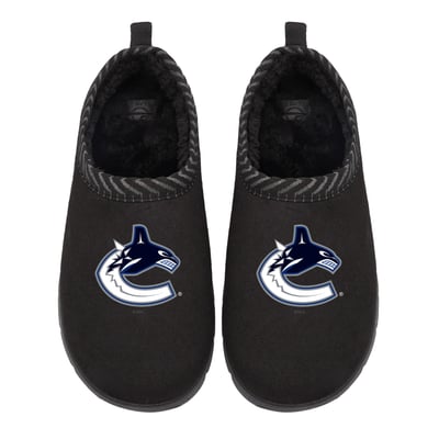 Vancouver Canucks ISlide Unisex Primary Logo Mission Slipper - Black
