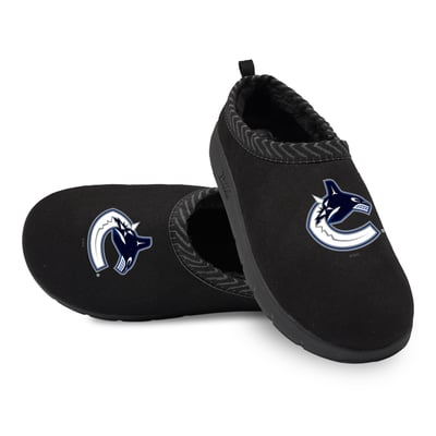 Vancouver Canucks ISlide Unisex Primary Logo Mission Slipper - Black
