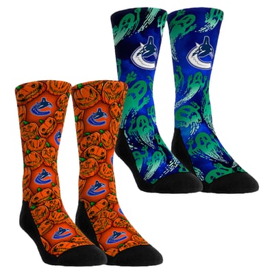 Vancouver Canucks Rock Em Socks Unisex Halloween Crew Socks 2-Pack Set