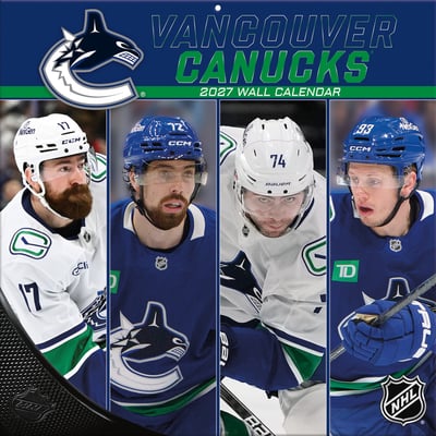 Vancouver Canucks 2027 12” x 12” Team Wall Calendar
