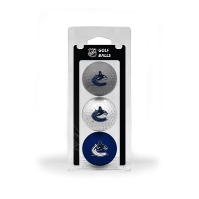 Vancouver Canucks 3-Pack Multi-Colored Team Golf Ball Set