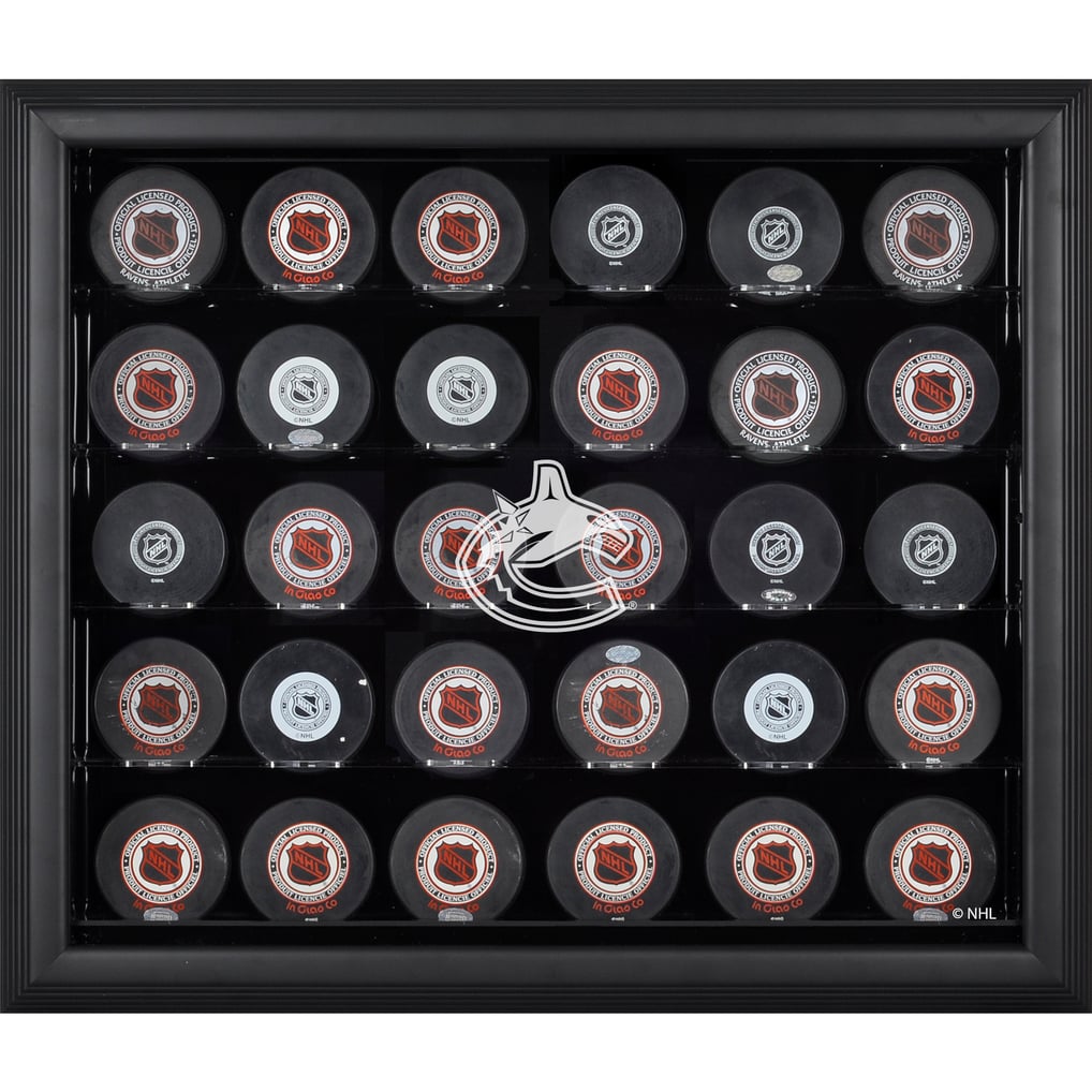 Vancouver Canucks Fanatics Authentic 30-Puck Black Display Case