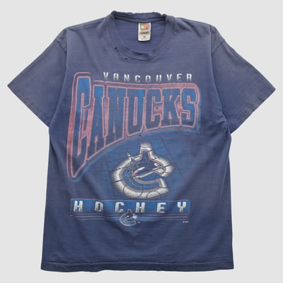 Vancouver Canucks Fruit of the Loom 90s T-shirt - Navy - S by Fanatics Real Vintage