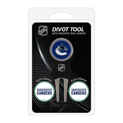 Vancouver Canucks Golf Divot Tool Pack with 3 Magnetic Markers