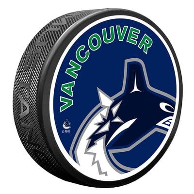 Vancouver Canucks Icon Hockey Puck