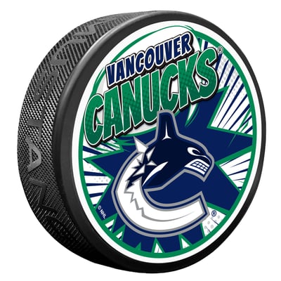 Vancouver Canucks Kaboom Hockey Puck