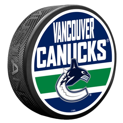 Vancouver Canucks Shout Hockey Puck