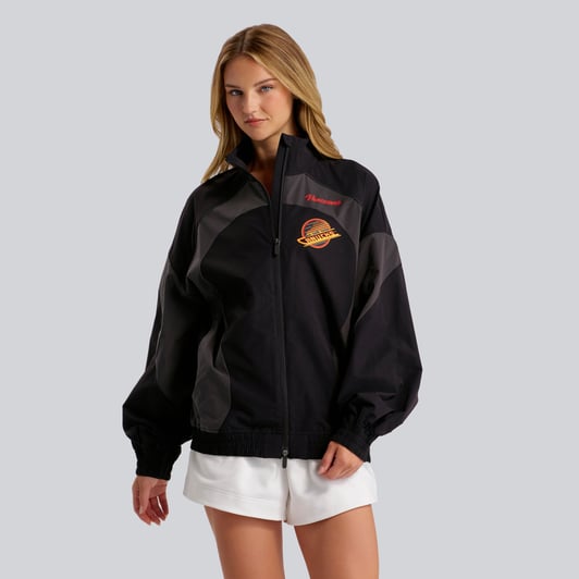 Vancouver Canucks lululemon Women's Golden Hour Color Block Train Jacket - Black