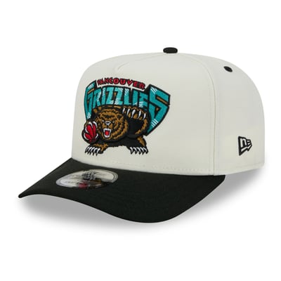 Vancouver Grizzlies New Era City A-Frame 9FIFTY Snapback Hat - Cream/Black