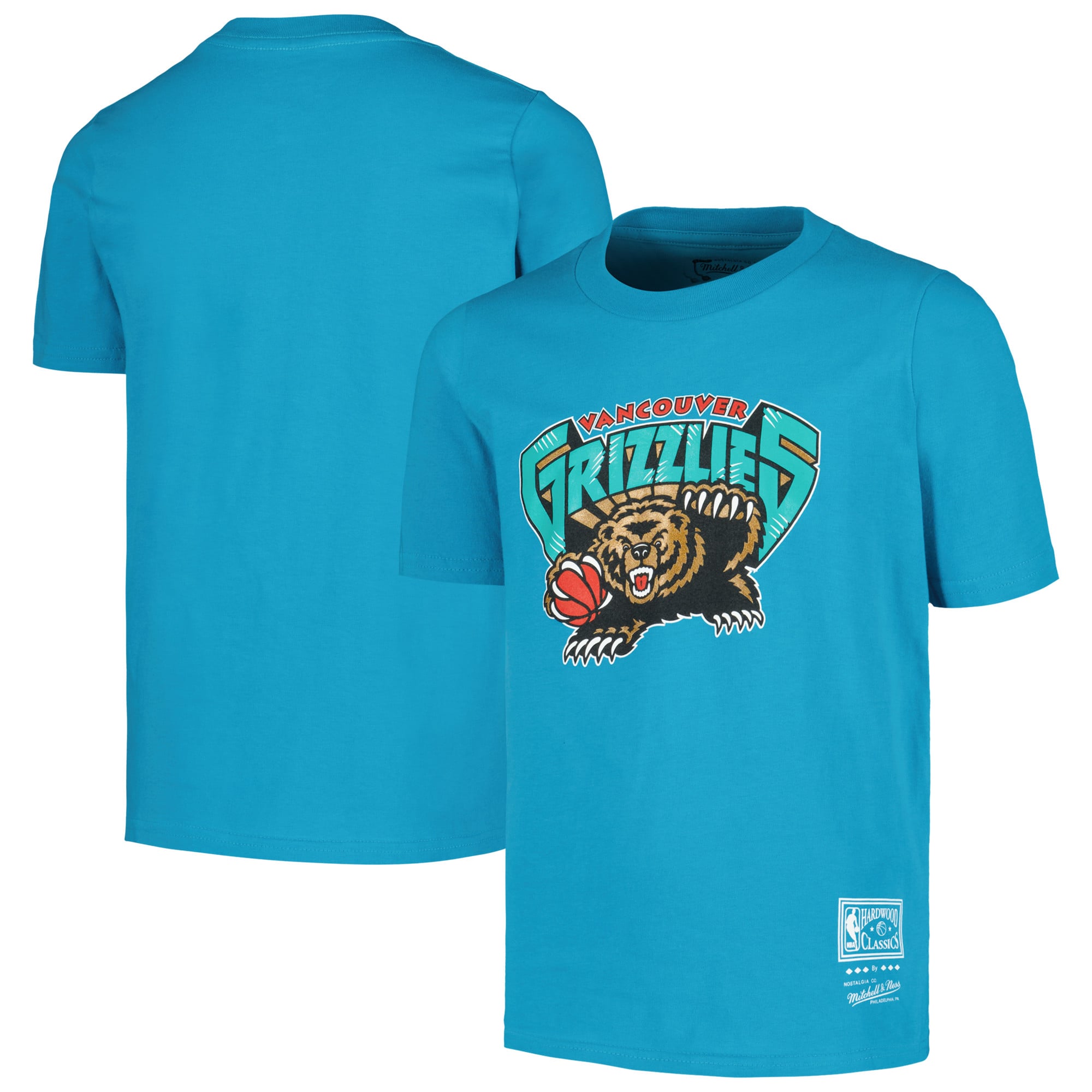Youth Vancouver Grizzlies Mitchell & Ness Turquoise Hardwood 