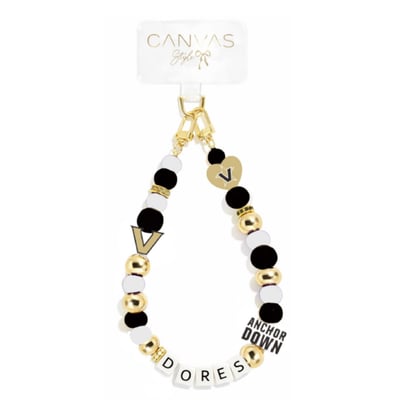 Vanderbilt Commodores CANVAS Style Beaded Wrislet