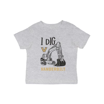 Vanderbilt Commodores Vive La Fete Infant Excavator T-Shirt - Gray