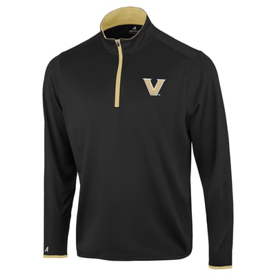  Vanderbilt Commodores Antigua Brink Color Pop Quarter-Zip Pullover - Black
