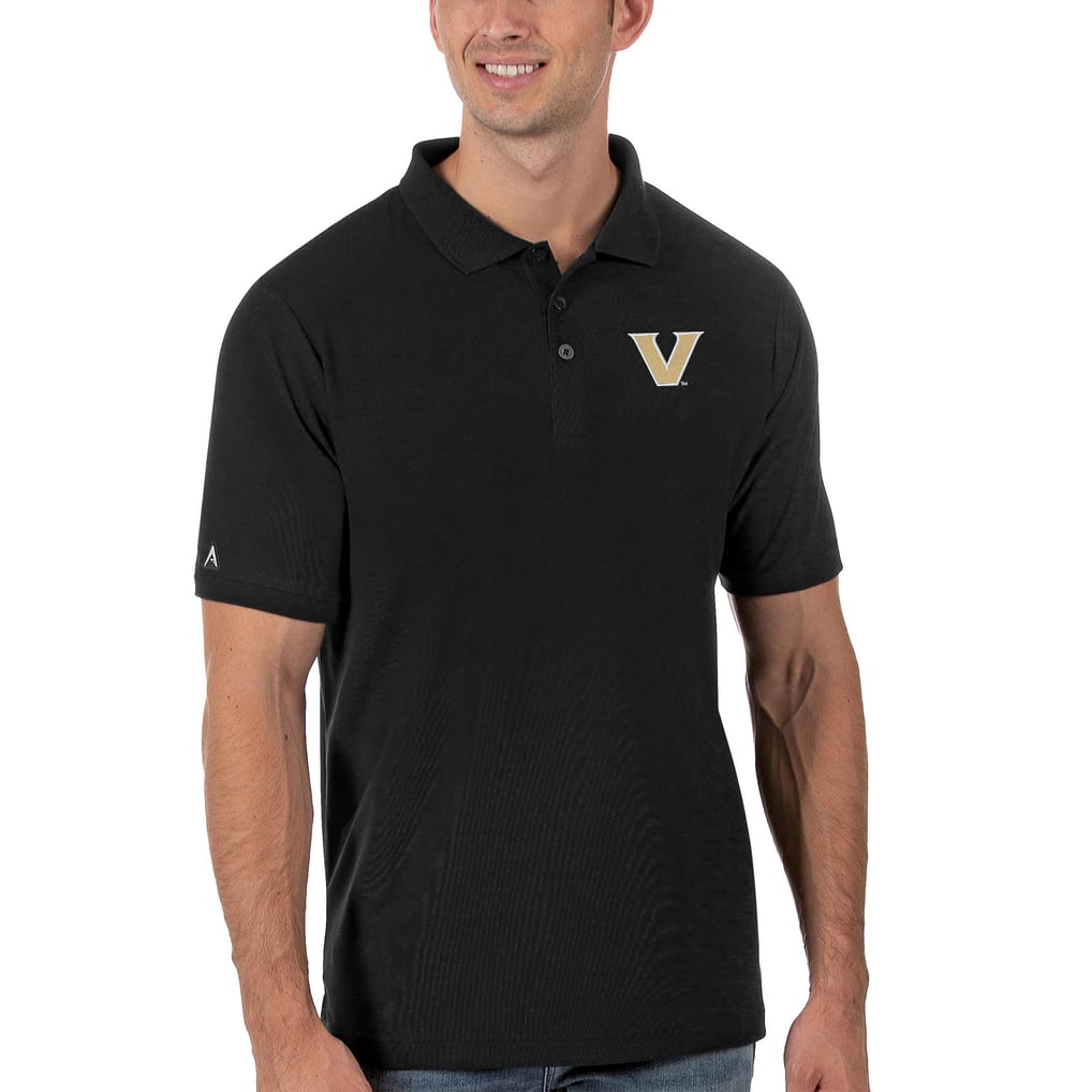 Vanderbilt Commodores Antigua Team Legacy Pique Polo - Black