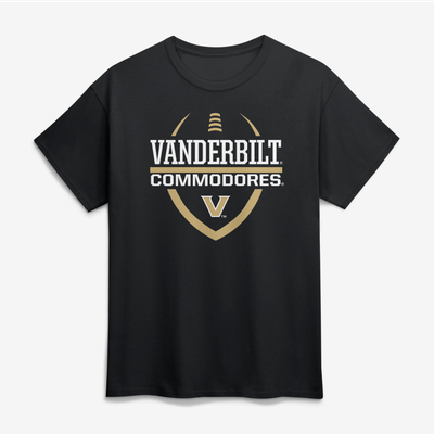  Vanderbilt Commodores Football Fan T-Shirt - Black