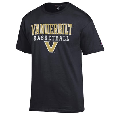 Vanderbilt Commodores Champion Basketball Stack T-Shirt - Black