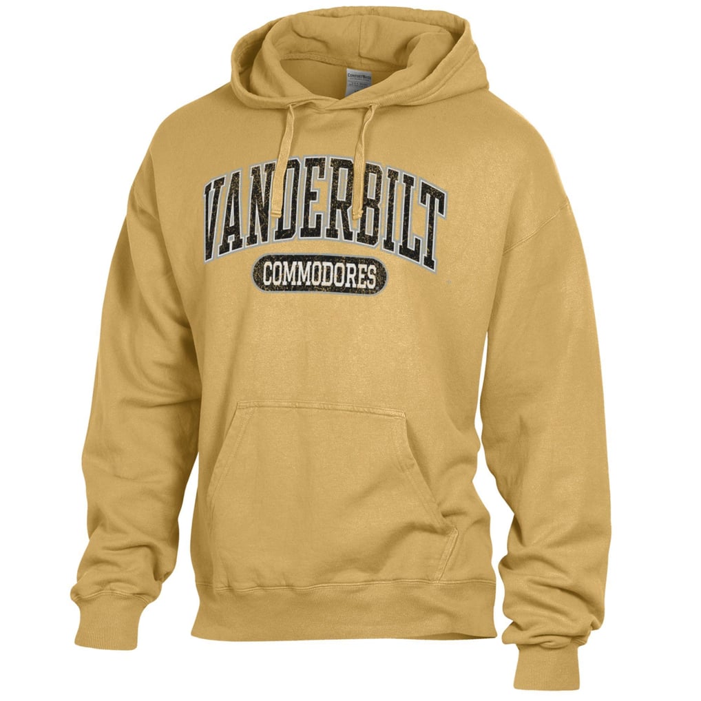  Vanderbilt Commodores Comfort Wash Lightweight Fleece Pullover Hoodie - Gold