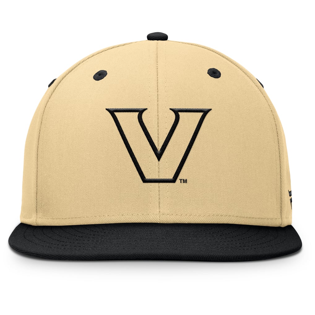 Vanderbilt Commodores Fanatics Balance Fitted Hat - Khaki/Black