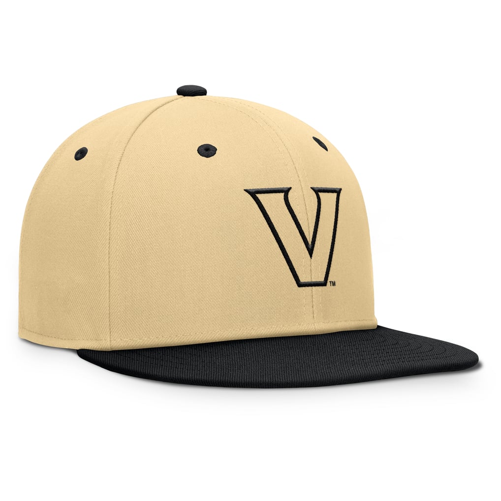 Vanderbilt Commodores Fanatics Balance Fitted Hat - Khaki/Black