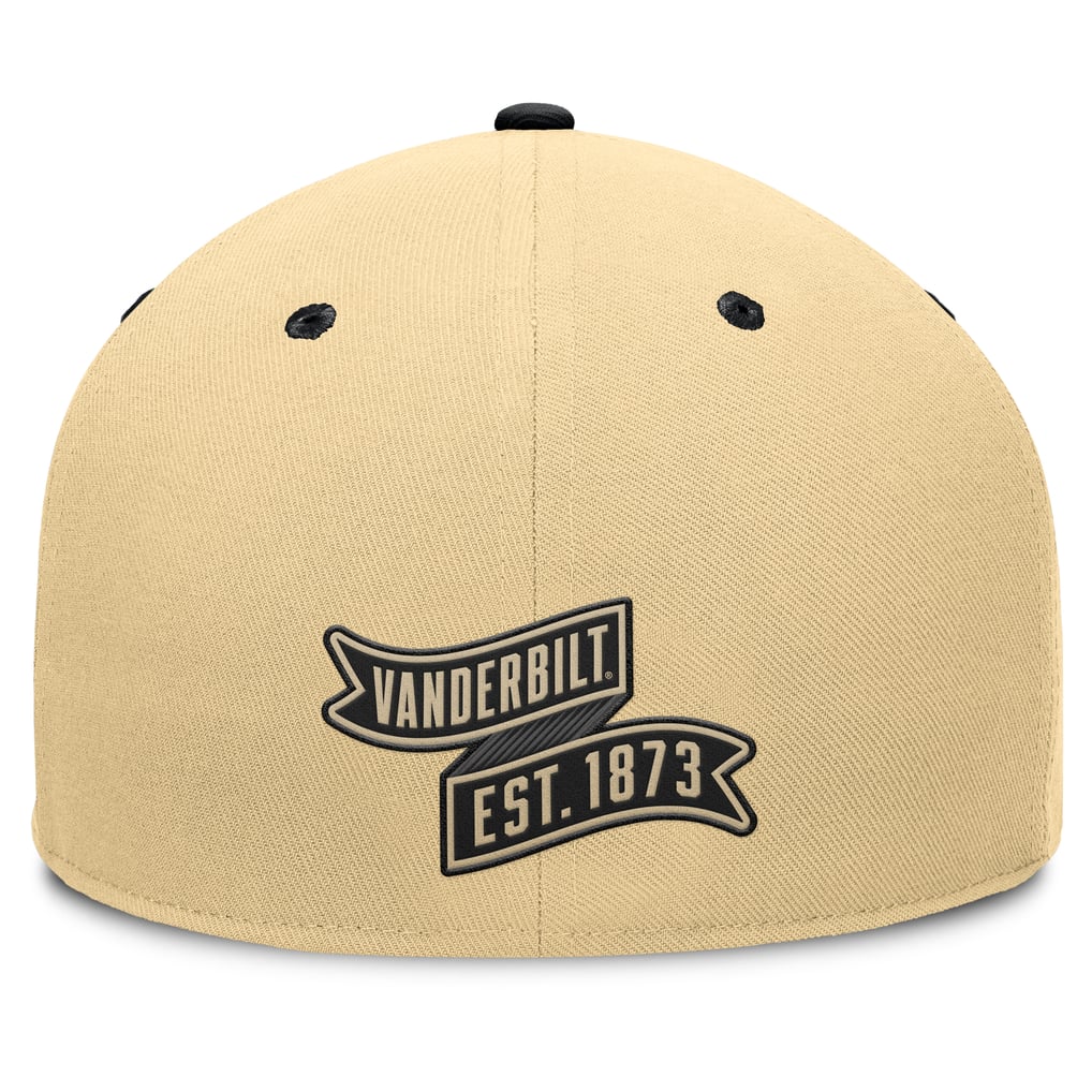 Vanderbilt Commodores Fanatics Balance Fitted Hat - Khaki/Black