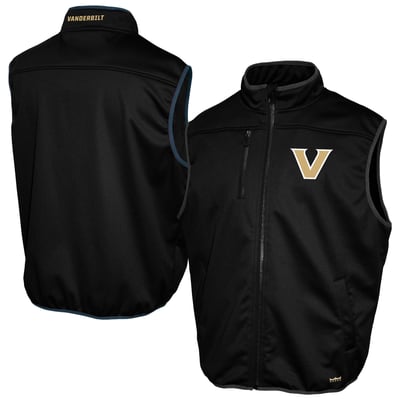 Vanderbilt Commodores Franchise Club Softshell Full-Zip Vest - Black