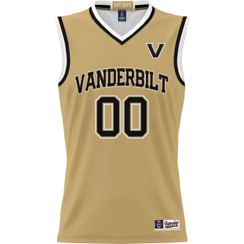  Vanderbilt Commodores GameDay Greats NIL Pick-A-Player Men's Basketball Jersey - Gold